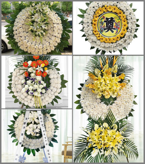 湖北襄阳市南漳县巡检镇不二坪村花圈速递